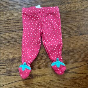 Carter's Polka Dot Leggings with Strawberry Design
